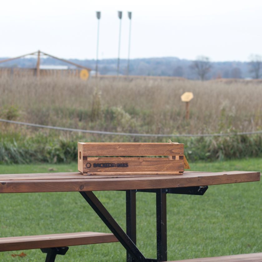 Backed By Bees Wooden Crates